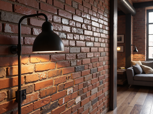 工业风格办公室,裸露砖墙配金属框架,黑色铁艺灯具,复古皮质沙发,营造个性十足的工作空间
